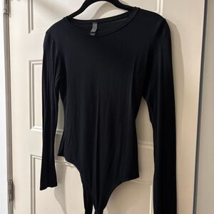 Alya Classic Black Long Sleeve Bodysuit